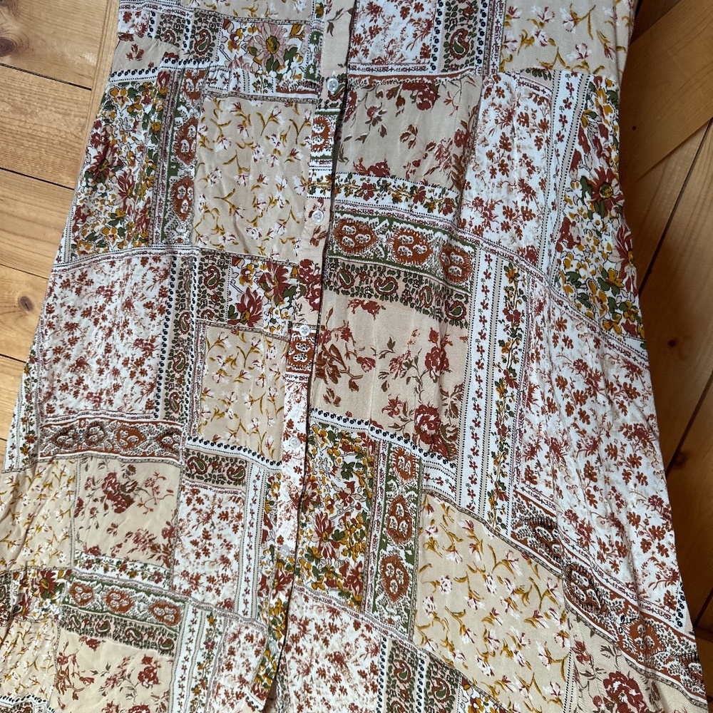 Patchwork midi dress - Picture 4 of 4